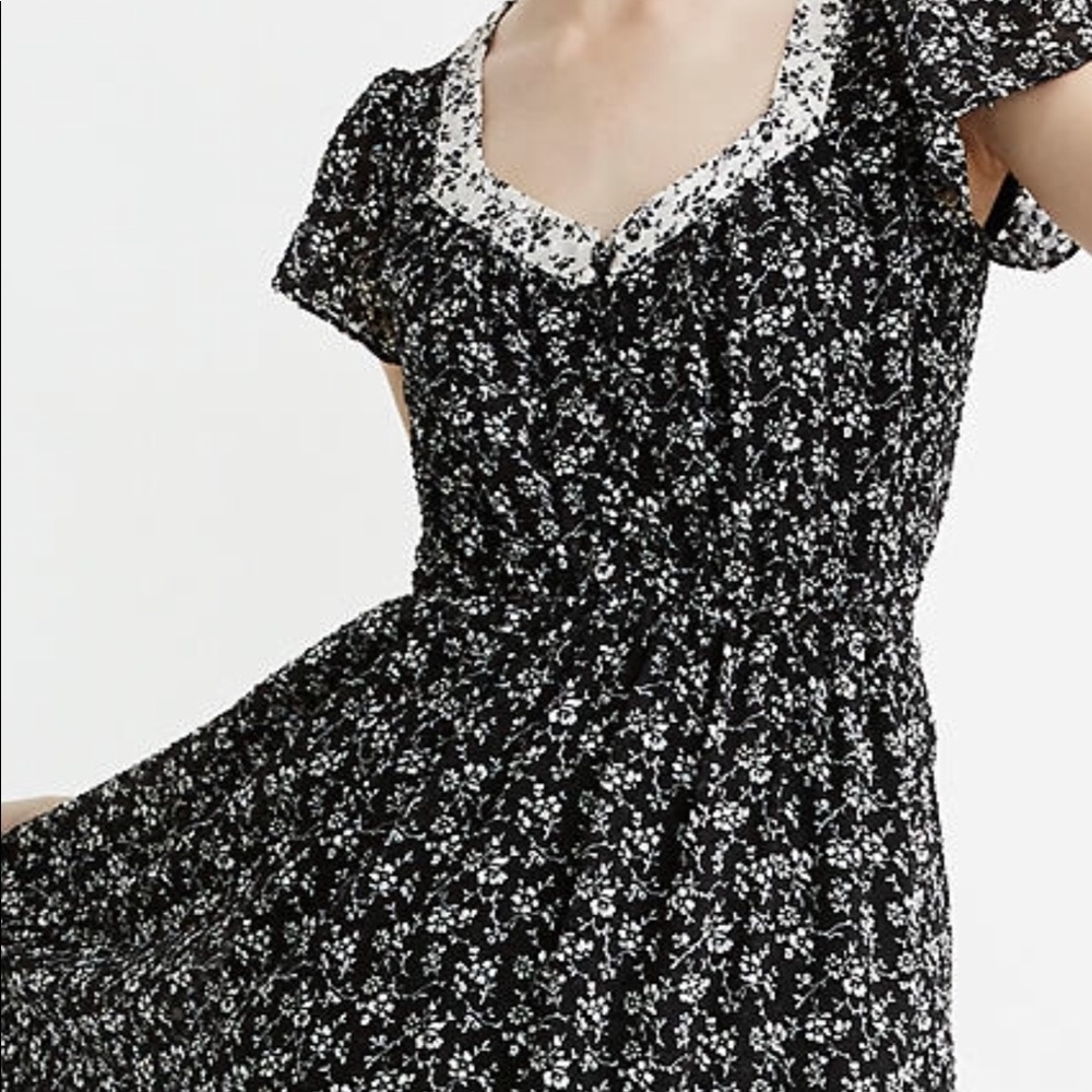 Sheer-Sleeve Dress - Picture 3 of 5
